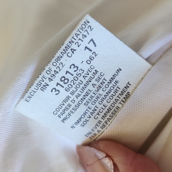 Jessica McClintock White Formal Halter Dress Wedding - Picture 11 of 13